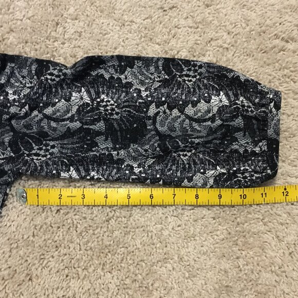 Dark Victorian Gothic Mockneck Frilly Button Down Blouse - Picture 16 of 16